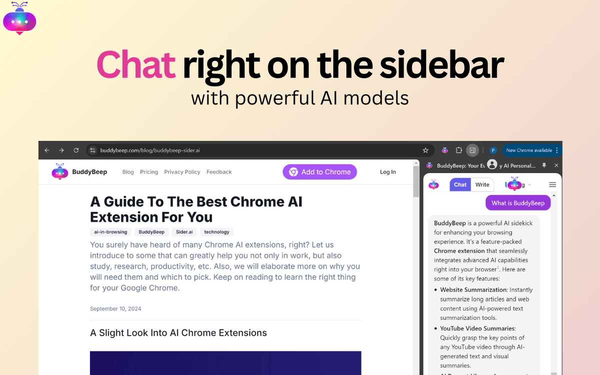 AI Chat Assistant at Your Fingertips